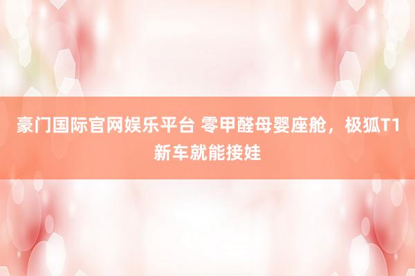 豪门国际官网娱乐平台 零甲醛母婴座舱，极狐T1新车就能接娃